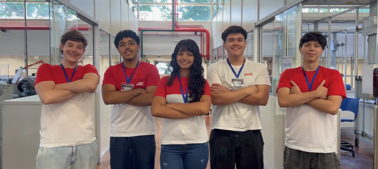 Equipe participante do Grand Prix SENAI de Inovação